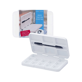 Caja Vacía Acuarela Van Gogh para 12 Pastillas + Pincel