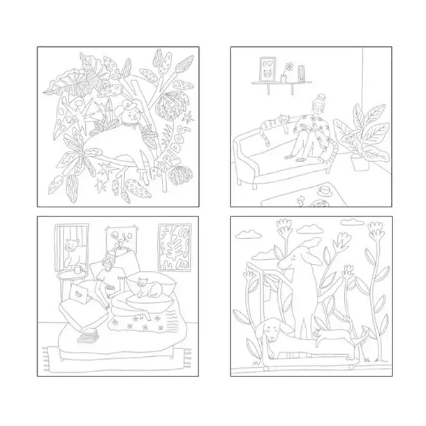 Block para Colorear Artel Momentos Perfectos 15 Ilustraciones de 22x22cm 3