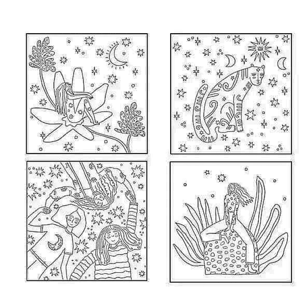 Block para Colorear Artel Mysticus 15 Ilustraciones de 22x22cm 3