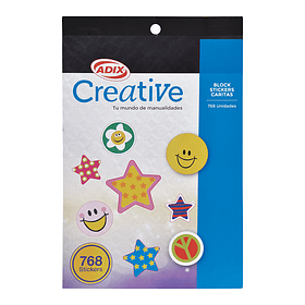 Block Sticker Caritas para Decorar Creative 768 un