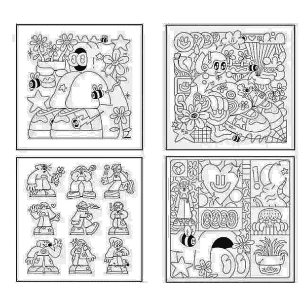 Block para Colorear Artel Dersi Estuvo Aquí 15 Ilustraciones de 22x22cm 3