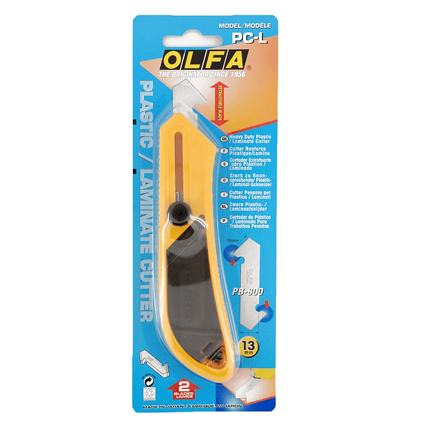 Cuchillo Industrial Corta Acrilico Grande Olfa con Seguro Manual 1