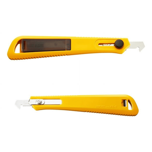 Cuchillo Industrial Corta Acrílico Pequeño Olfa con Seguro Manual 2