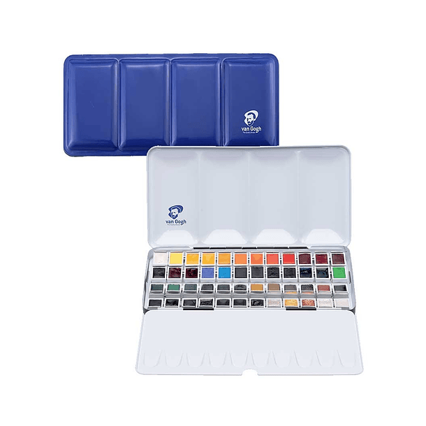 Acuarela Van Gogh 1/2 Pan Set 48 colores Estuche Metálico 1