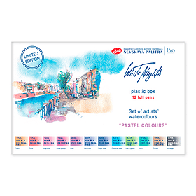Acuarelas White Nights Artist Set 12 Pan 1/1 colores Pastel