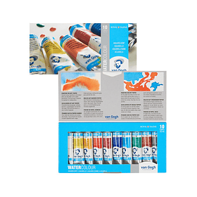 Acuarela Van Gogh Set 10 colores Básicos en Tubos de 10ml