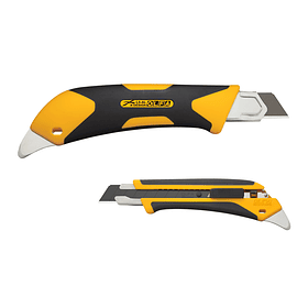 Cuchillo Industrial Olfa Incrustación Antideslizante 18mm Punta Multiuso y Seguro Automático