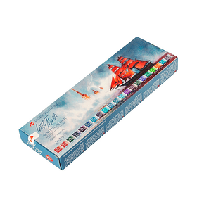 Acuarelas White Nights Artist Set 21 Pan 1/1 colores Efecto Granulado Caja Metal