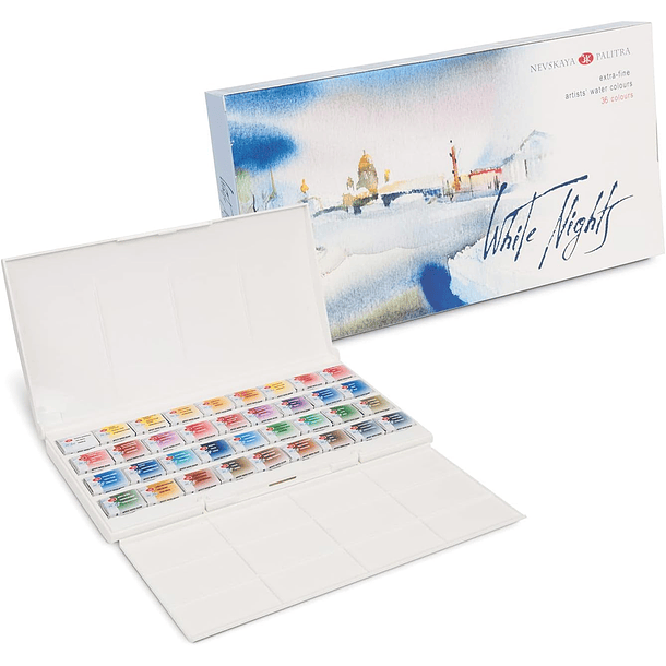 Acuarelas White Nights Artist Set 36 Pan 1/1 Extra Finas 