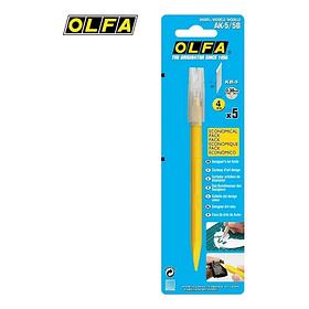 Cuchillo Tipo Lápiz Punta Aguja Olfa Ángulo 30° + 5 Repuestos