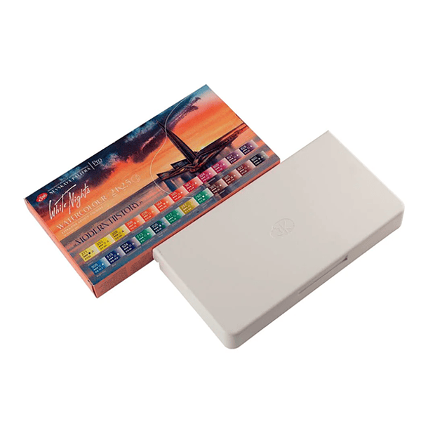 Acuarelas White Nights Artist Set 24 Pan 1/1 colores Temática Modern History 2