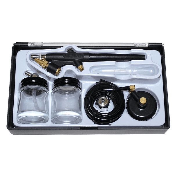 Aerógrafo Básico Renart Plástico Acción Simple con Accesorios 