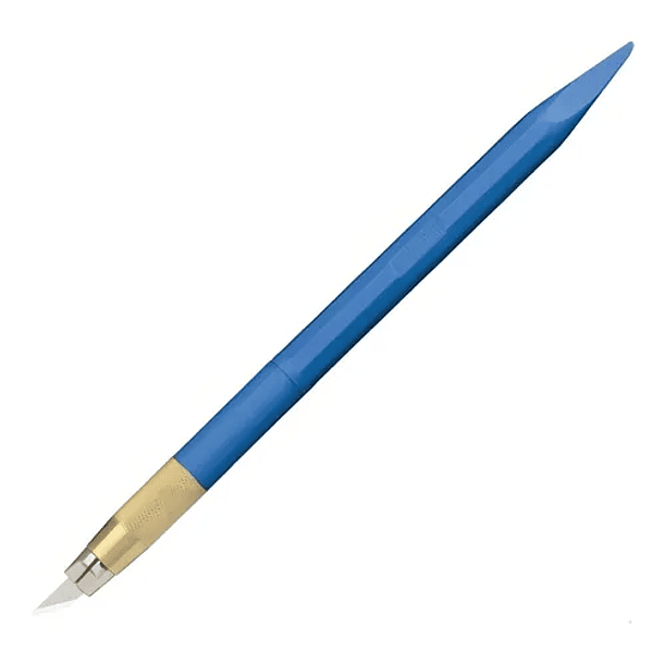 Cuchillo Tipo Lápiz Punta Aguja Olfa Ángulo 30° Azul + Repuestos 
