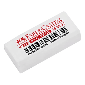 Goma de Borrar Faber-Castell sin Pvc Blanca para Grafito y Crayon