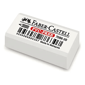 Goma de Borrar Faber-Castel Student 7086 Blanca 3.8x2cm