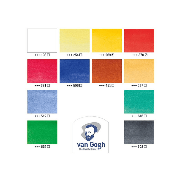 Acuarela Van Gogh Set 12 colores de 10ml 3