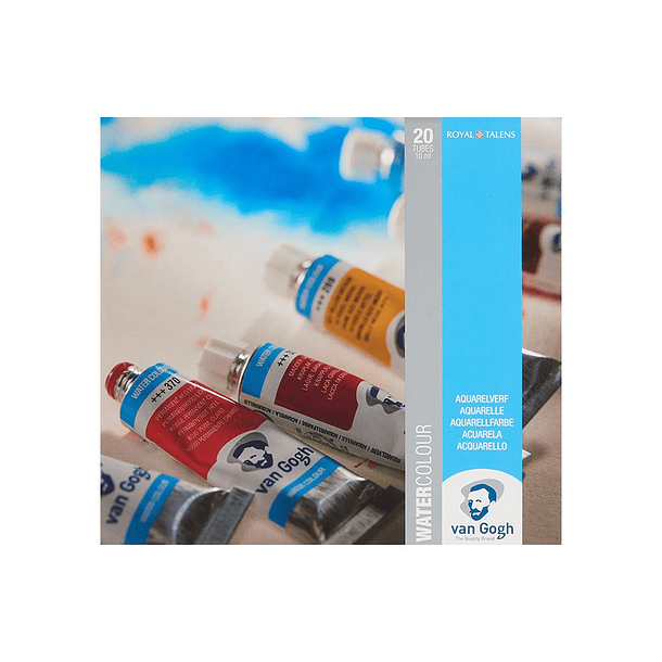 Acuarela Van Gogh Set 20 colores Básicos en Tubos de 10ml 3