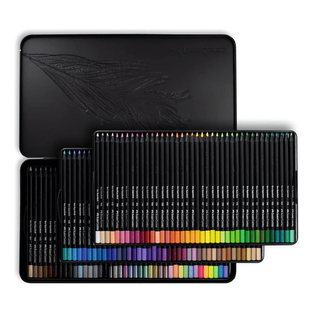 Lápices de Colores Supersoft Faber-Castell Set 120 Colores Caja Metal 
