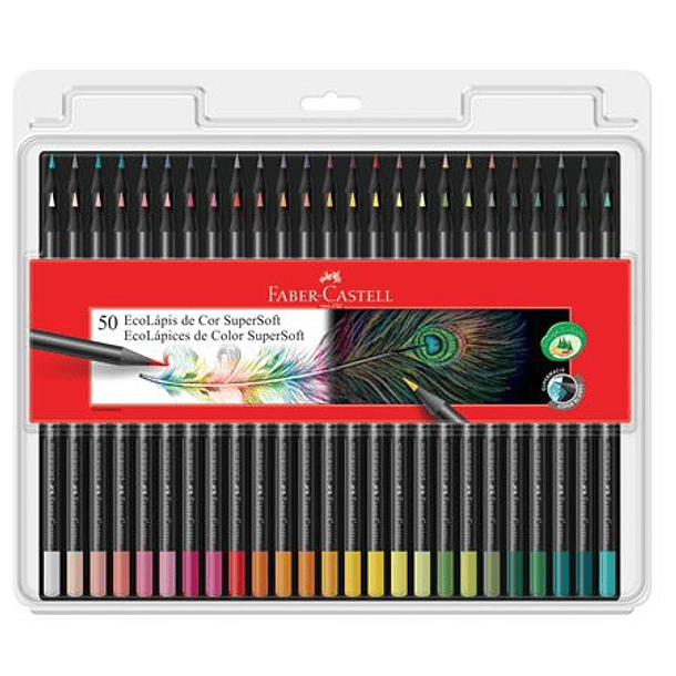 Lápices de Colores Supersoft Faber-Castell Set 50 Colores 