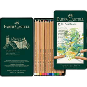 Lápices Pastel Pitt Faber-Castell Set 12 Colores