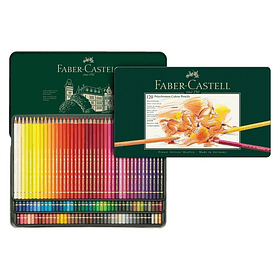Lápices de Colores Polychromo Faber-Castell Set 120 Colores Caja Metal