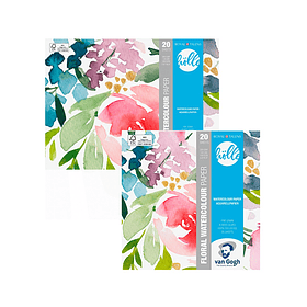 Block Acuarela Van Gogh 300g/m² Frau Hölle Floral