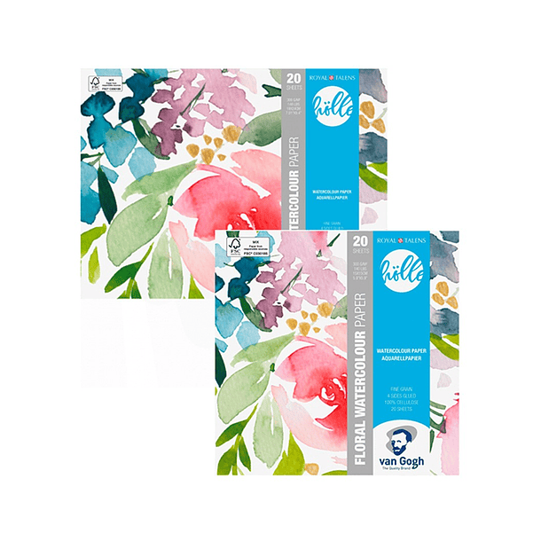 Block Acuarela Van Gogh 300g/m² Frau Hölle Floral 