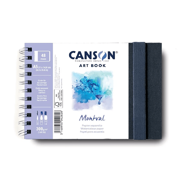 Croquera Acuarela Canson Montval 300g/m² (12-24hjs) 1