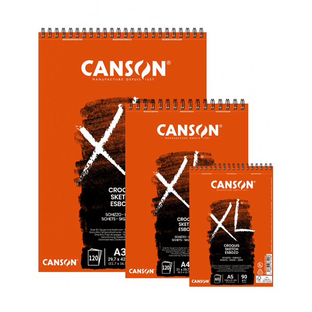 Croquera Croquis Canson XL 90g/m² (60-120hjs) 2
