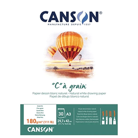 Croquera “C” à grain Canson 125g/m² 30hjs