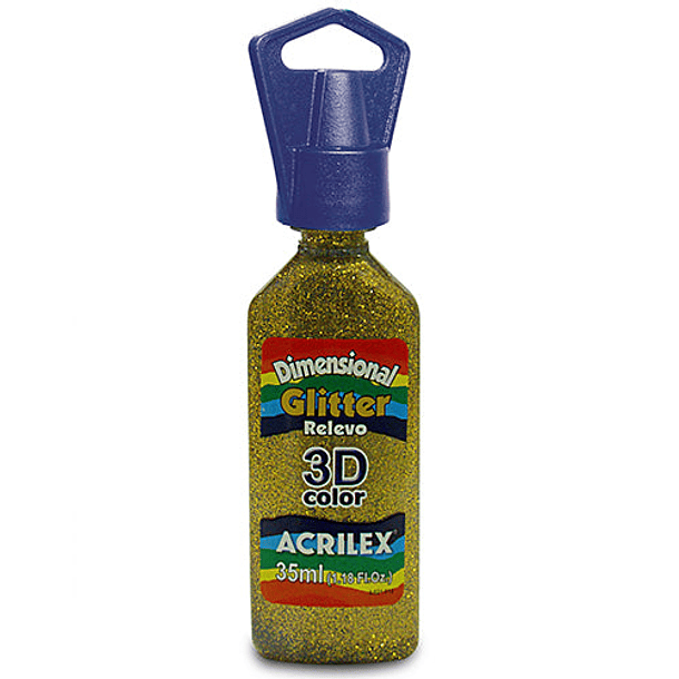 Dimensional Glitter Relieve 3D Acrilex 35ml 1