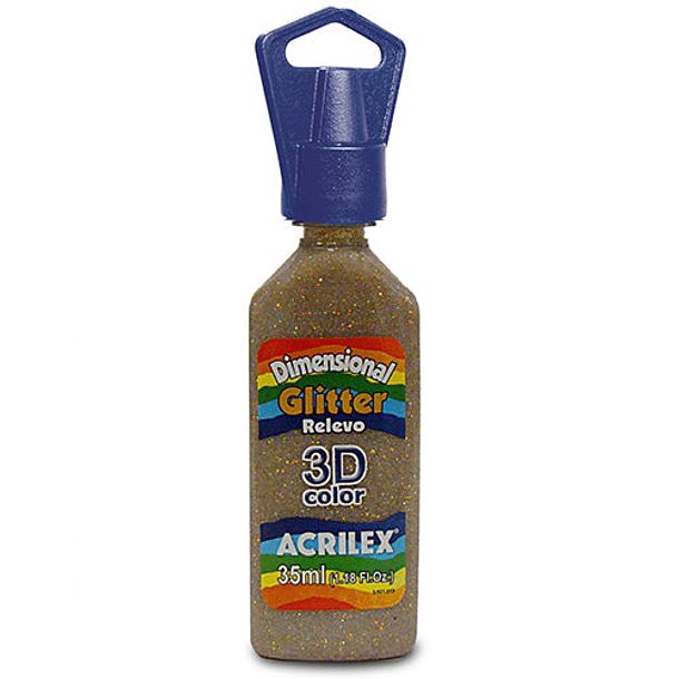 Dimensional Glitter Relieve 3D Acrilex 35ml 10