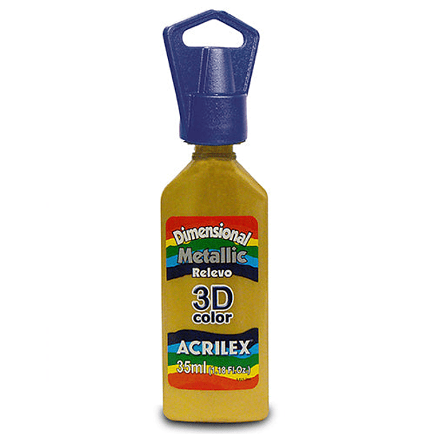 Dimensional Metallic Relieve 3D Acrilex 35ml 4