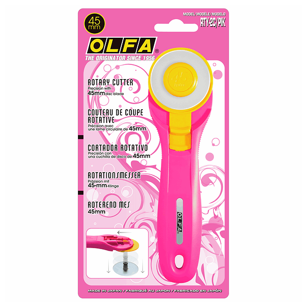 Cuchillo Rotativo para Tela Olfa Splash 6