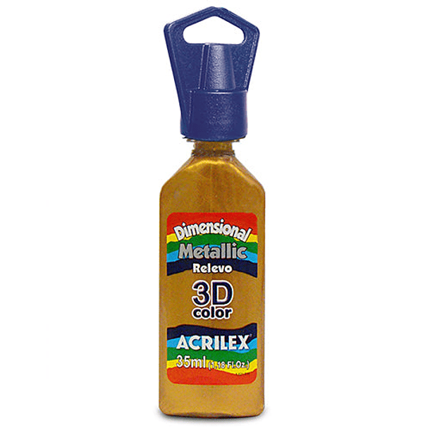 Dimensional Metallic Relieve 3D Acrilex 35ml 7