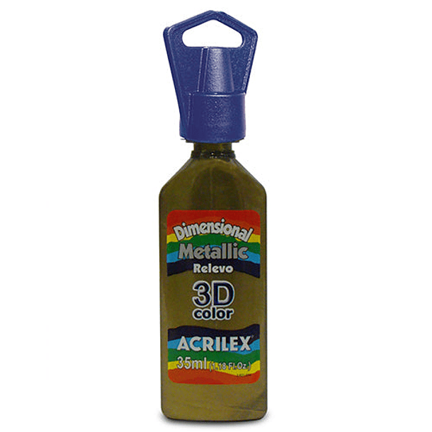 Dimensional Metallic Relieve 3D Acrilex 35ml 12
