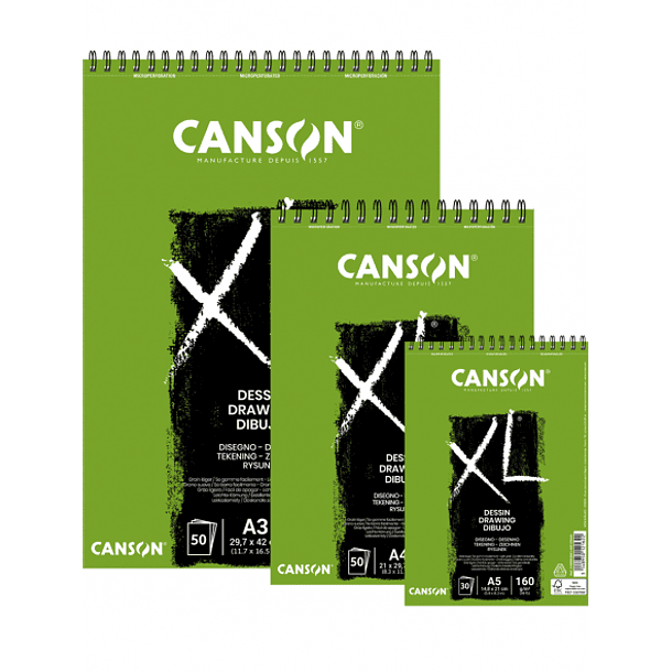 Croquera Dessin Canson XL 160g/m² (30-50hjs) 4