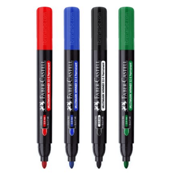 Marcador Permanente Faber-Castell Multimark Winner 52E 
