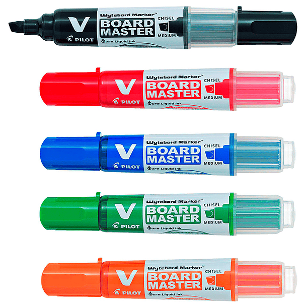 Marcador Pizarra Blanca Pilot V Board Master Punta Biselada 