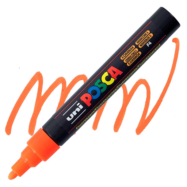 Marcador Uni Posca PC-5M Punta Media (Colores Fluor) 3