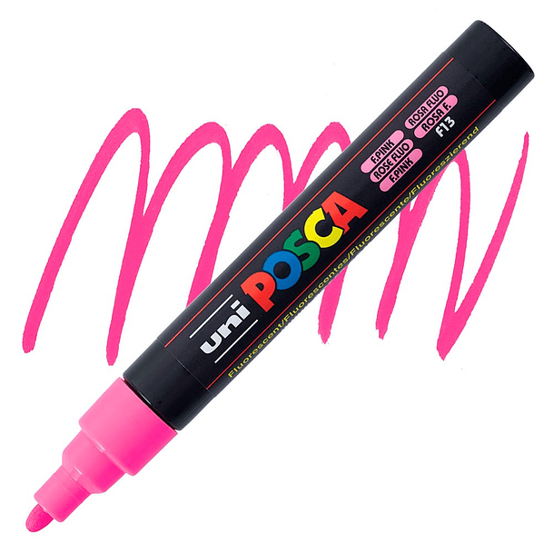 Marcador Uni Posca PC-5M Punta Media (Colores Fluor) 5