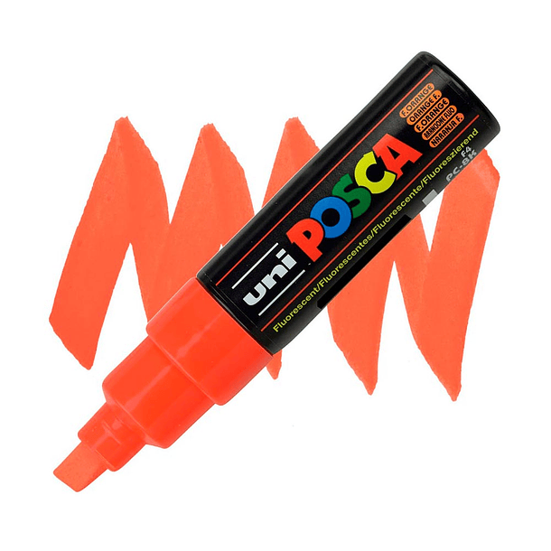 Marcador Uni Posca PC-8K Punta Ancha (Colores Fluor) 3