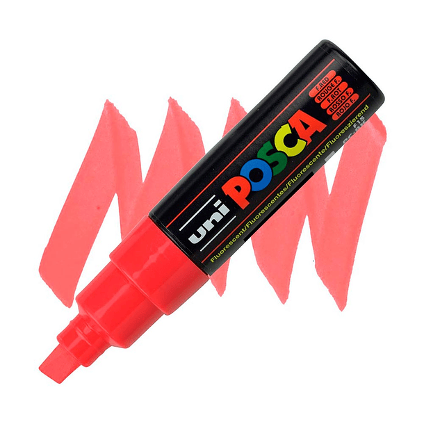 Marcador Uni Posca PC-8K Punta Ancha (Colores Fluor) 4