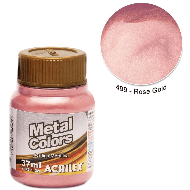 Pintura Acrílica Metal Colors Acrilex 37ml 1