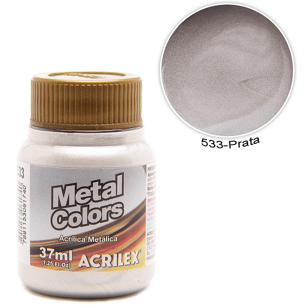 Pintura Acrílica Metal Colors Acrilex 37ml 4