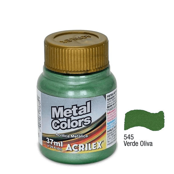 Pintura Acrílica Metal Colors Acrilex 37ml 8