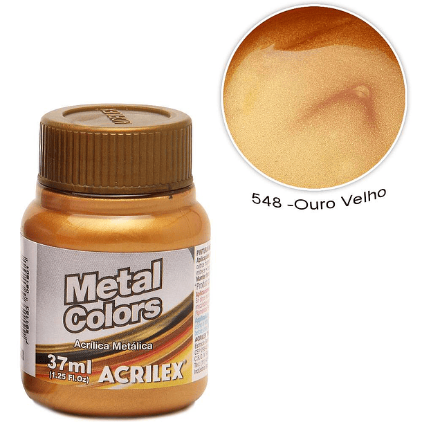 Pintura Acrílica Metal Colors Acrilex 37ml 9