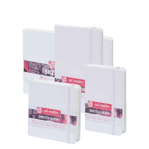 Sketchbook Art Creation 140g/m² 9x14cm Libreta color Blanco 