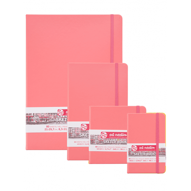 Sketchbook Art Creation 140g/m² Libreta color Rojo Coral 1