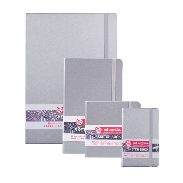 Sketchbook Art Creation 140g/m² Libreta Plateada 1
